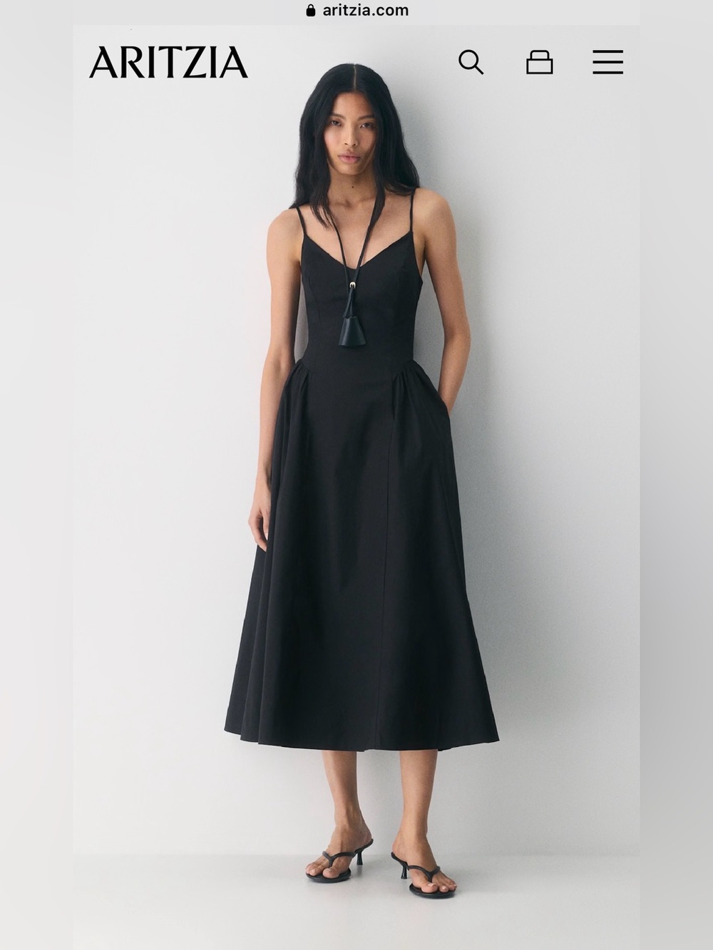 Aritzia Technique Poplin Dress - Picture 1 of 5